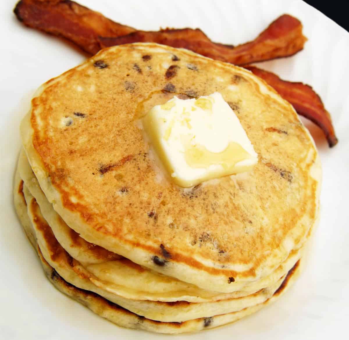 Keto Chocolate Chip Pancakes (Coconut Flour)