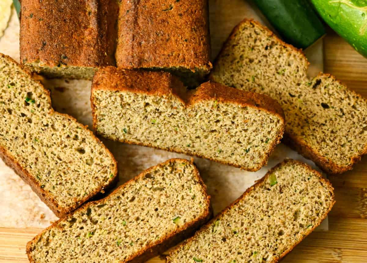 Keto Zucchini Coconut Flour Bread