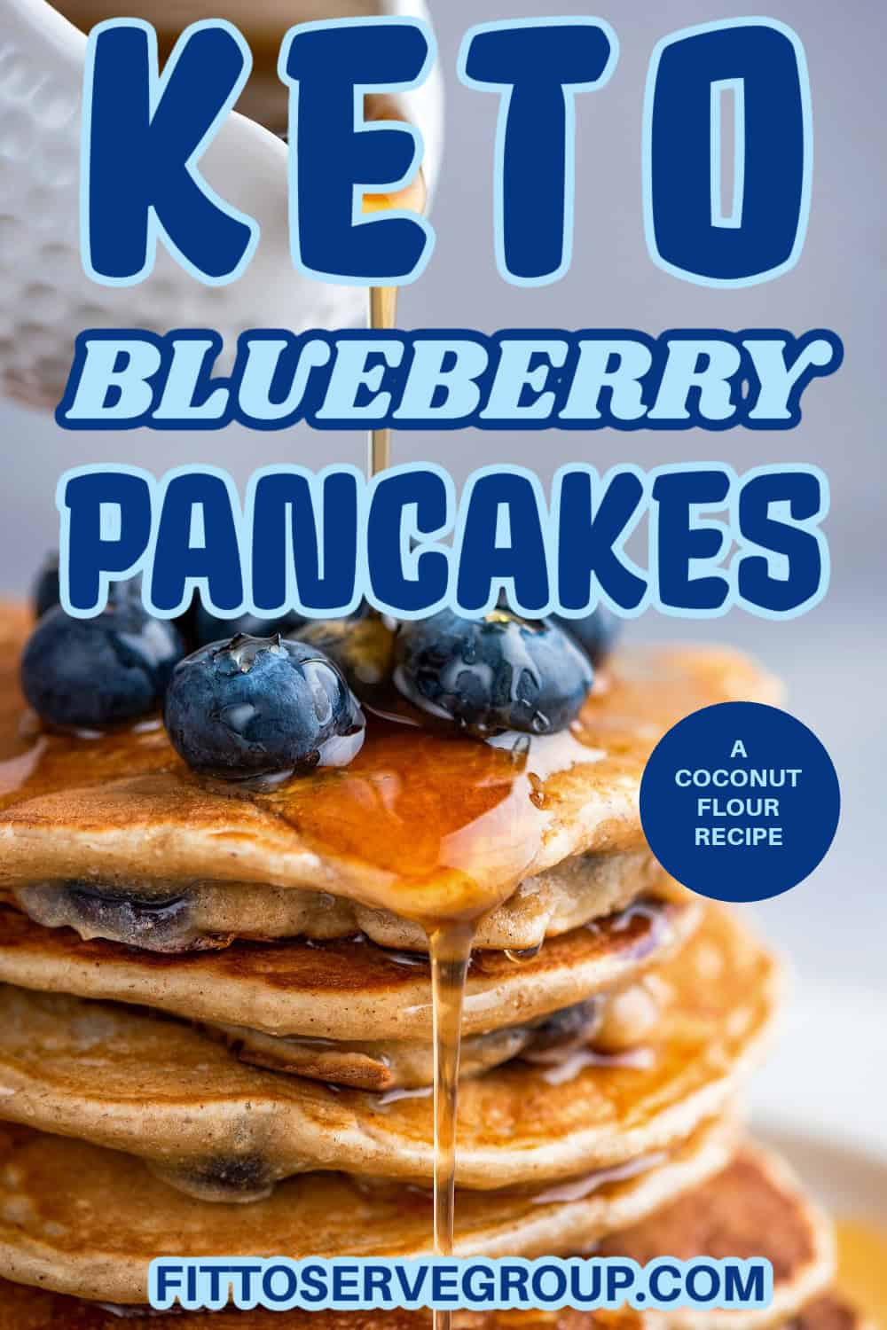Easy Keto Blueberry Pancakes Made With Coconut Flour