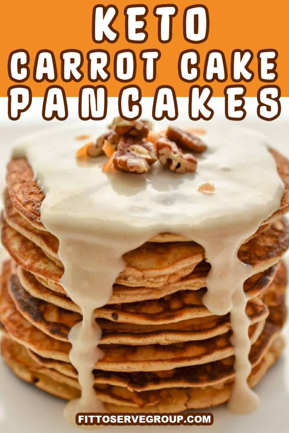Easy Keto Carrot Cake Pancakes