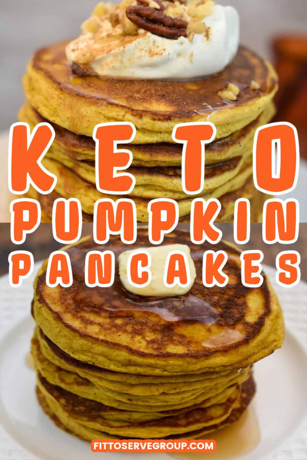 Easy Keto Pumpkin Pancakes (Coconut Flour)