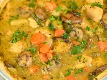 keto leftover turkey stew