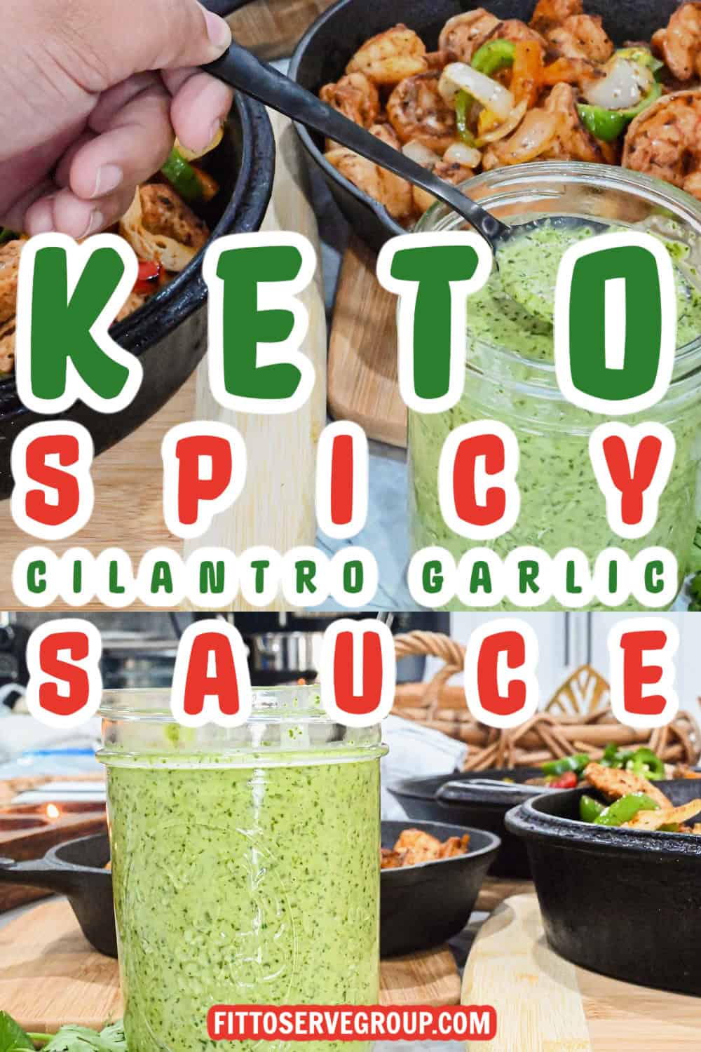 Easy Keto Spicy Cilantro Garlic Sauce