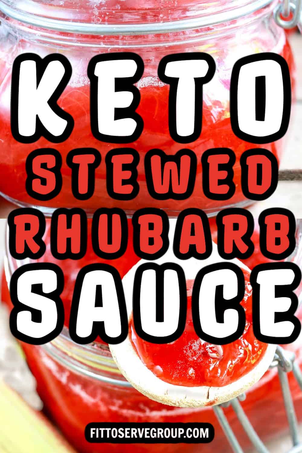 Easy Keto Stewed Rhubarb Sauce (Sugar-Free)